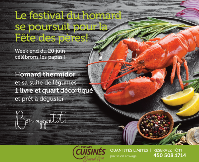 Image de Homard Thermidor, MENU FETES DES PÈRES